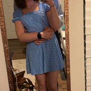 Blue/White Dot Dress